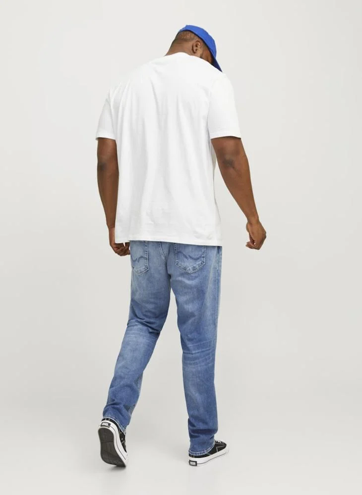JACK & JONES Casual Crew Neck Regular Fit Plus size T-Shirt